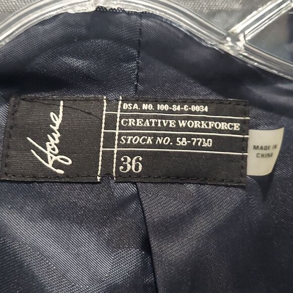 Howe Men’s Blue Cotton Linen Blend Sport Coat Sz 36 - Picture 5 of 14